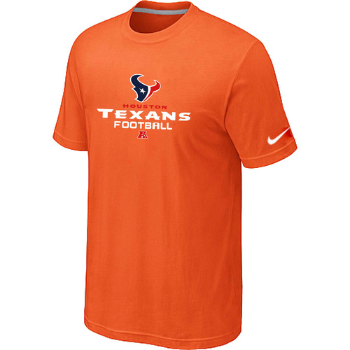 Nike Houston Texans Critical Victory NFL T-Shirt - Orange